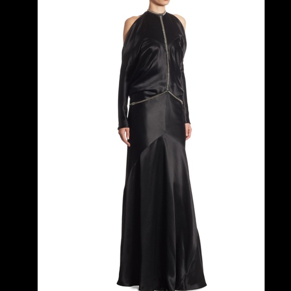 Alexander Wang Fishbone chain backless gown silk - Picture 3 of 7